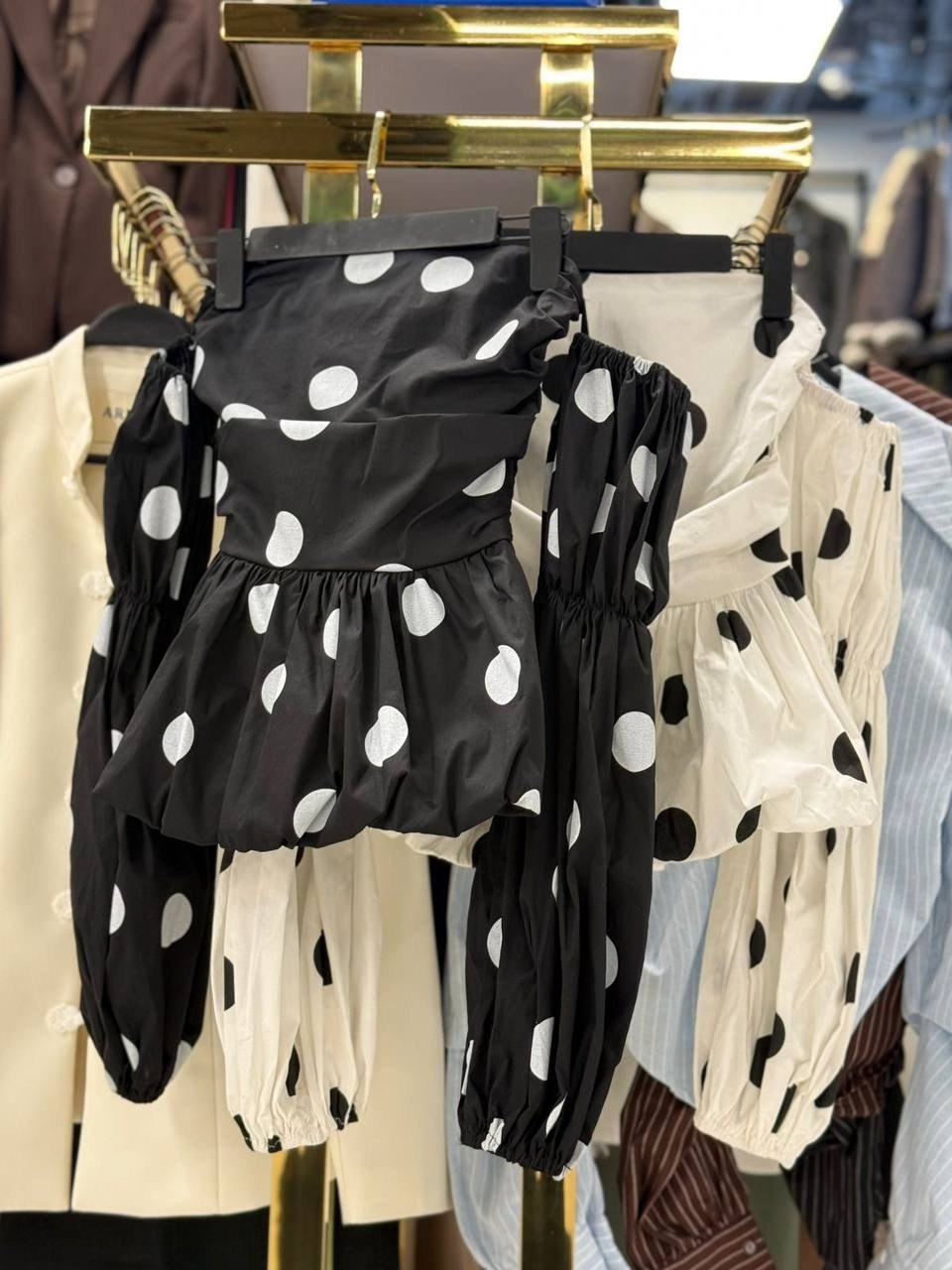 блузка модная,блузы,блузка в горох,женская блузка