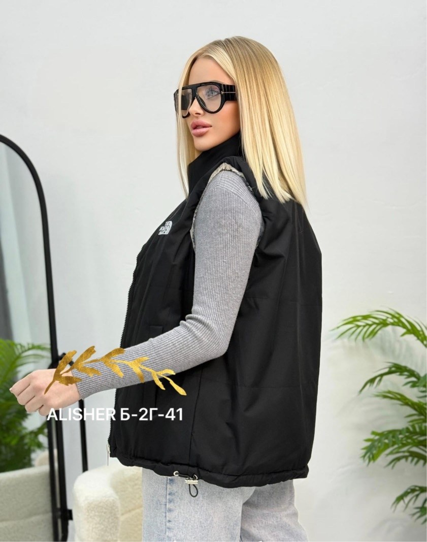 женская жилетка,жилетка двухсторонняя,жилетка,жилет,жилет женский