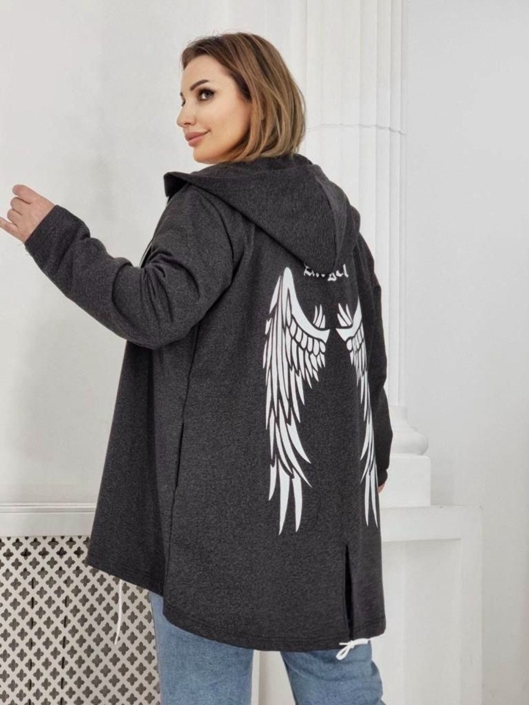 кардиган женский серый,кардиган с капюшоном удлиненный,кардиган женский с капюшоном,кардиган на молнии с капюшоном,кардиган женский