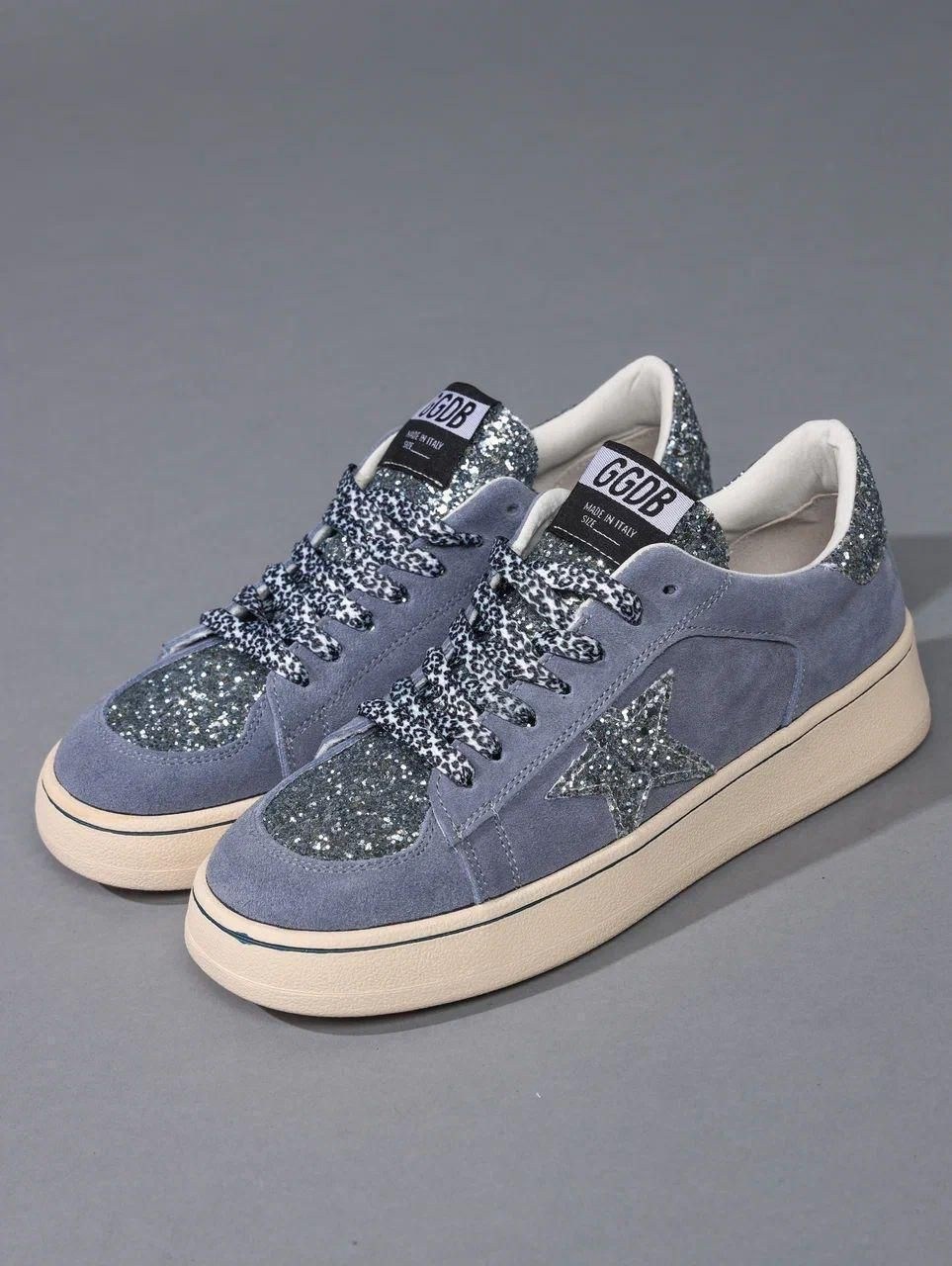 кроссовки golden goose с пайетками на платформе,,кроссовки golden goose,кеды golden goose,golden goose кеды glitter