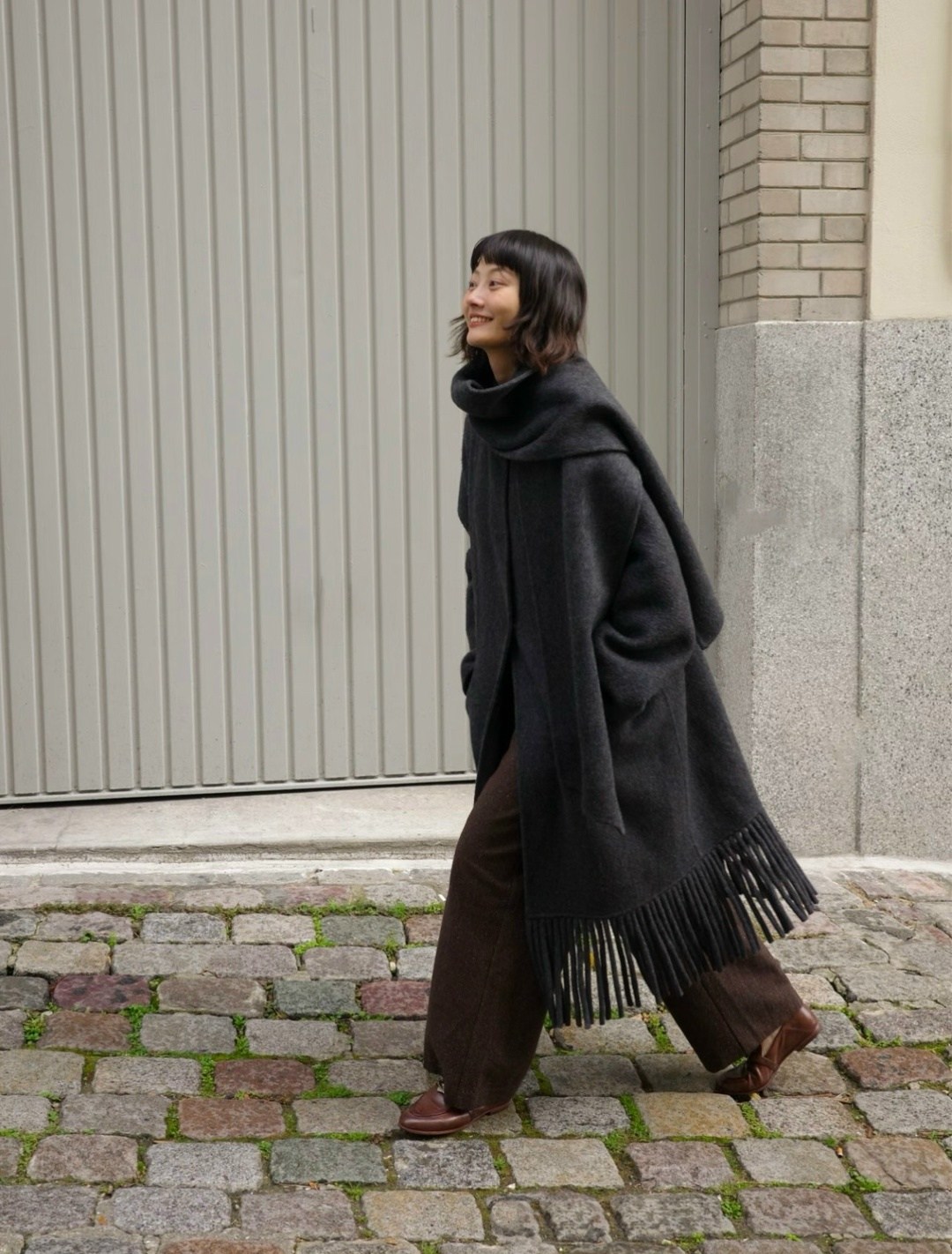 модное пальто,пальто зимняя,пальто оверсайз,пальто с шарфом,пальто шерстяная