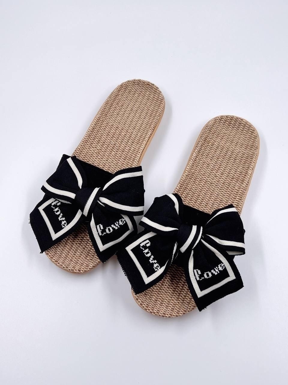 шлепанцы женские,тапочки женские летние,шлепки с бантиком,шлепанцы с бантом,тапочки с бантом