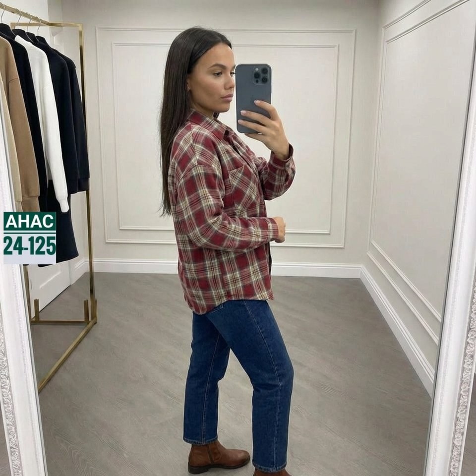 рубашка женская в клетку,женская рубашка оверсайз в клетку,рубашка женская в клетку happyfox,рубашка в клетку,рубашка в клетку с длинными рукавами