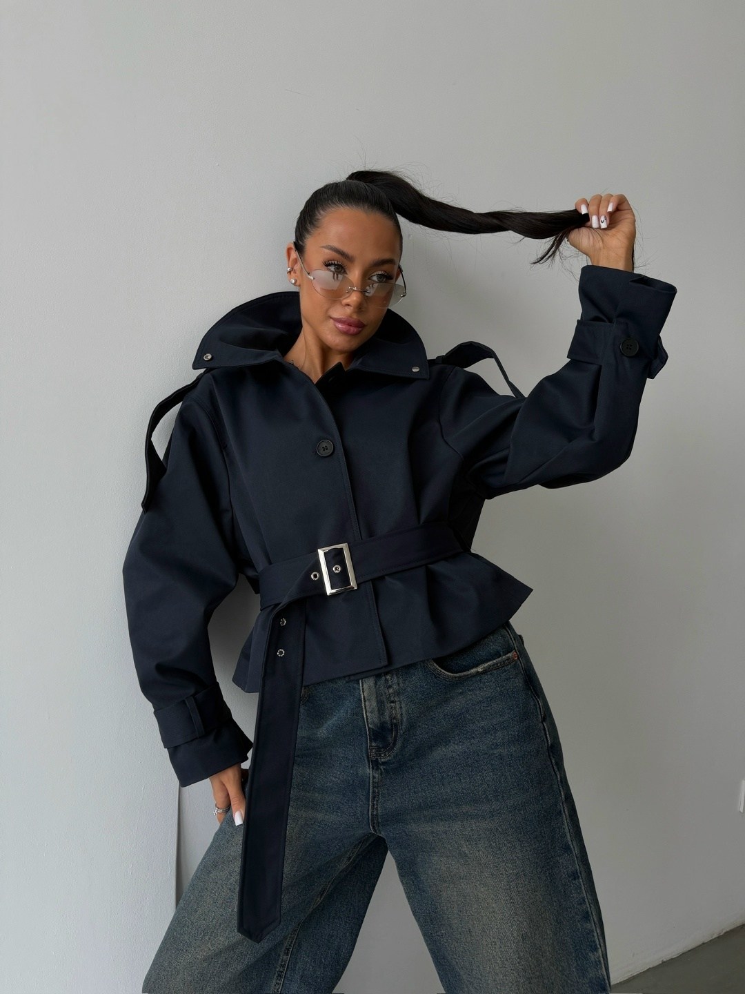 легкая куртка,куртка тренч,куртка с поясом,тренч укороченный fashion concept,куртка