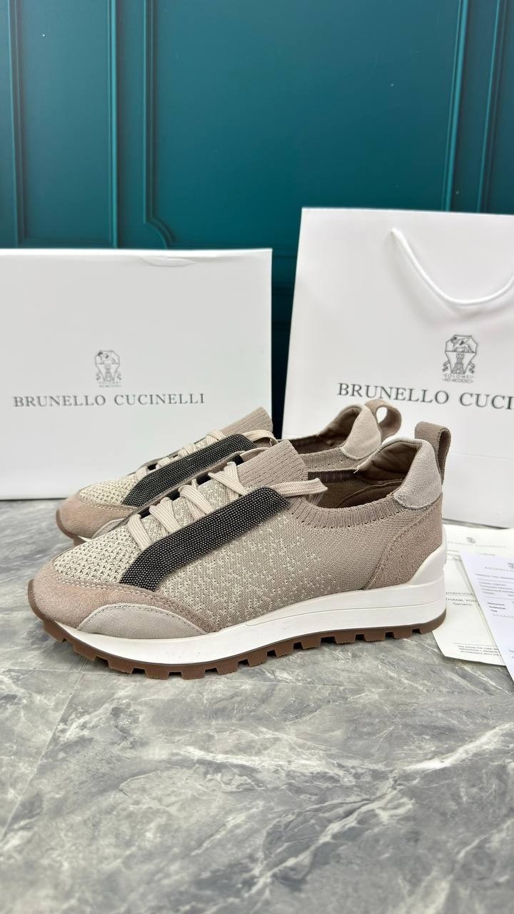 brunello cucinelli кроссовки,комбинированные кроссовки brunello cucinelli,женские кроссовки brunello cucinelli,кроссовки brunello cucinelli коричневый,замшевые кроссовки brunello cucinelli