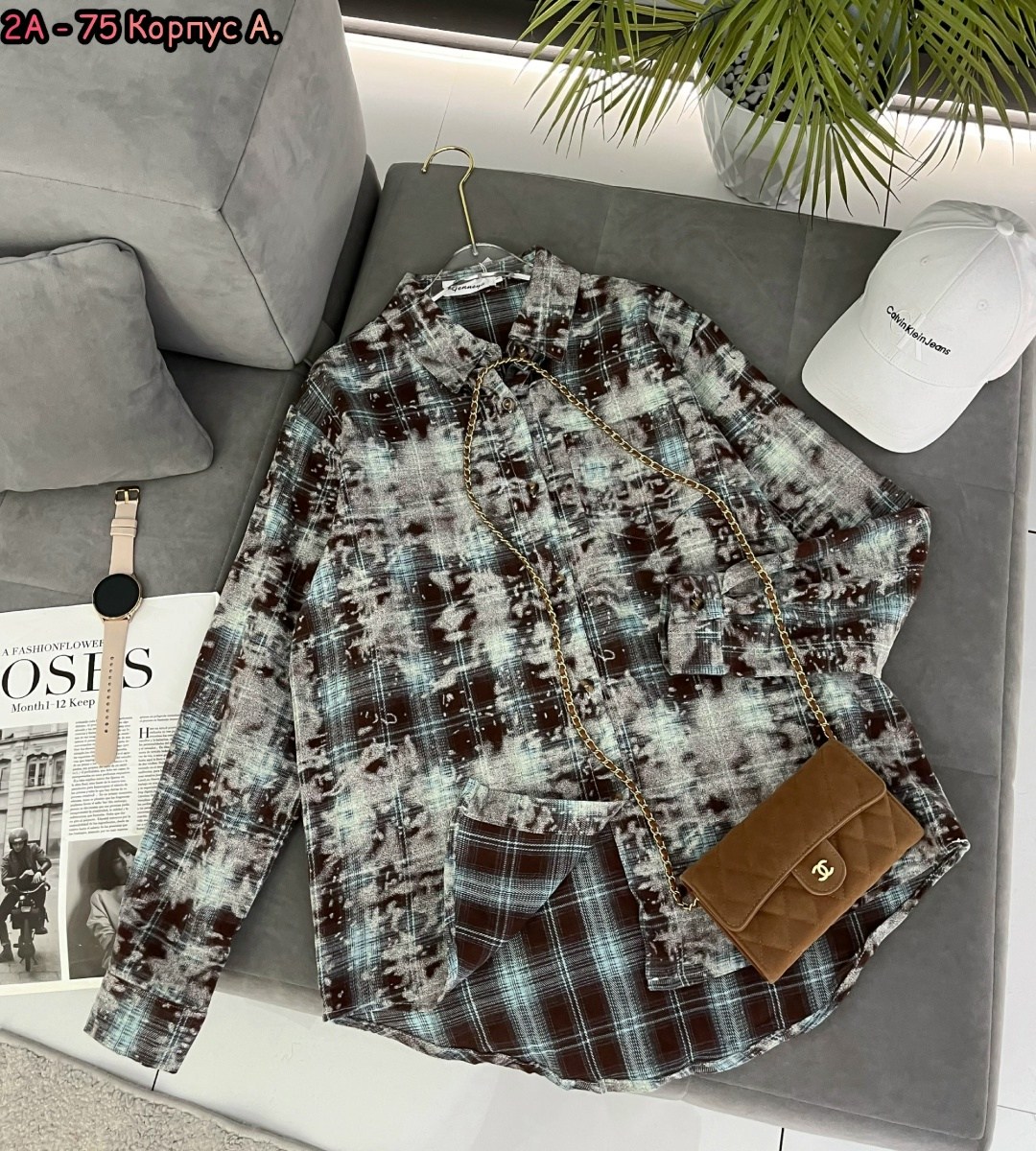 рубашка в клетку от miu miu,женская рубашка в клетку,рубашка в клетку,теплая рубашка в клетку оверсайз,женская рубашка