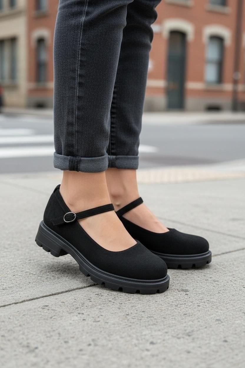 туфли мэри джейн на массивной подошве, женская,туфли женские,повседневные туфли,туфли женские мэри джейн