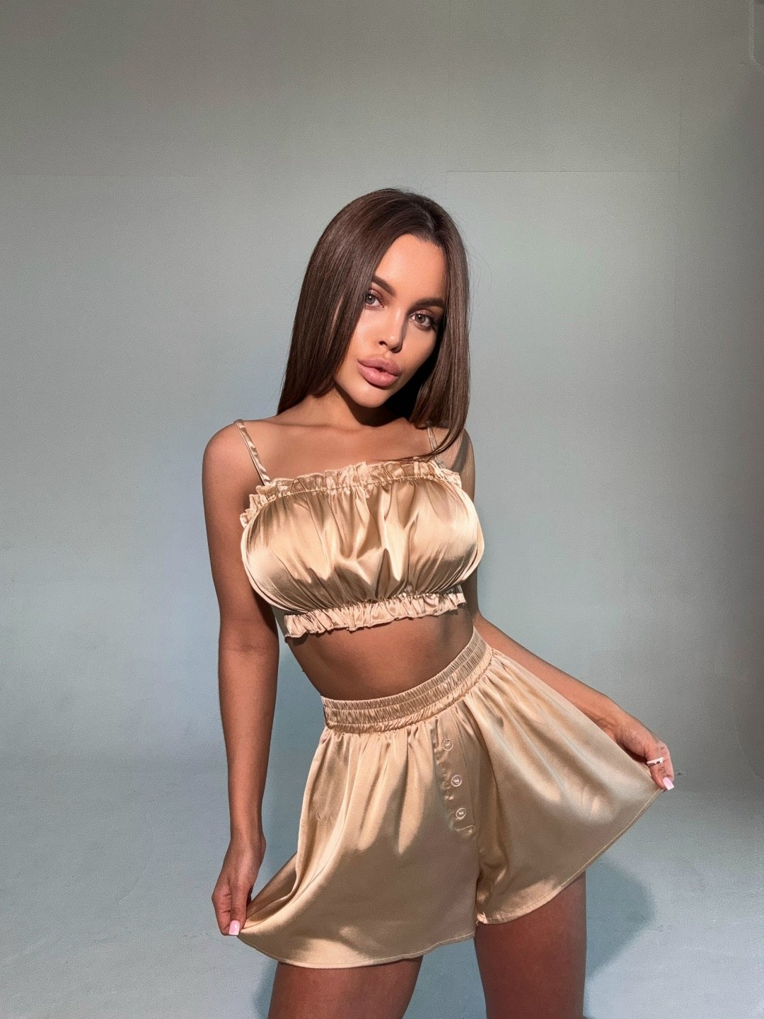 пижама женская с шортами шелковая,шелковая пижама italian chocolate,атласная пижама женская,пижама женская комплект,шёлковая пижама женская