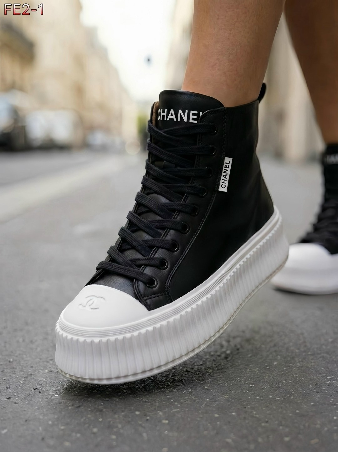 кеды женские высокие chanel черный,кеды chanel,,кеды шанель,кеды chanel зимние чёрные с белым