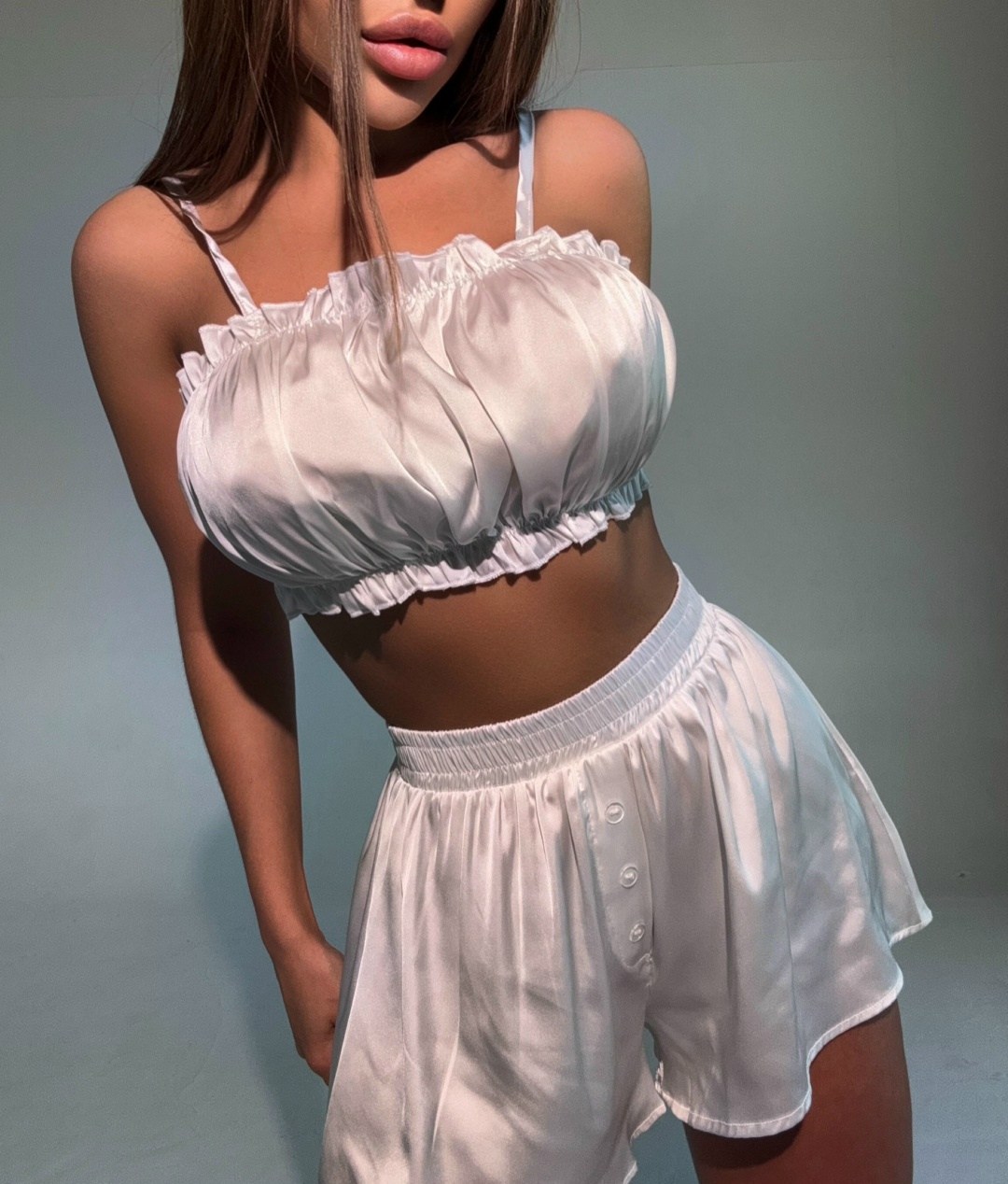 пижама с шортами и топом шелковая сексуальная,пижама женская домашняя комплект топ и шорты,женская пижама,шелковая пижама,шелковая пижама шорты и топ