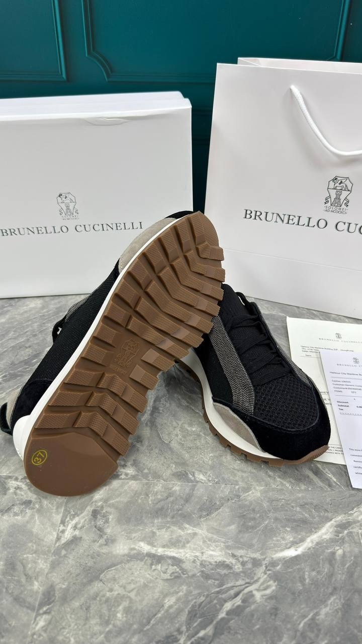 комбинированные кроссовки brunello cucinelli,кроссовки brunello cucinelli,кроссовки brunello cucinelli черный,замшевые кроссовки brunello cucinelli,кроссовки мужские brunello cucinelli