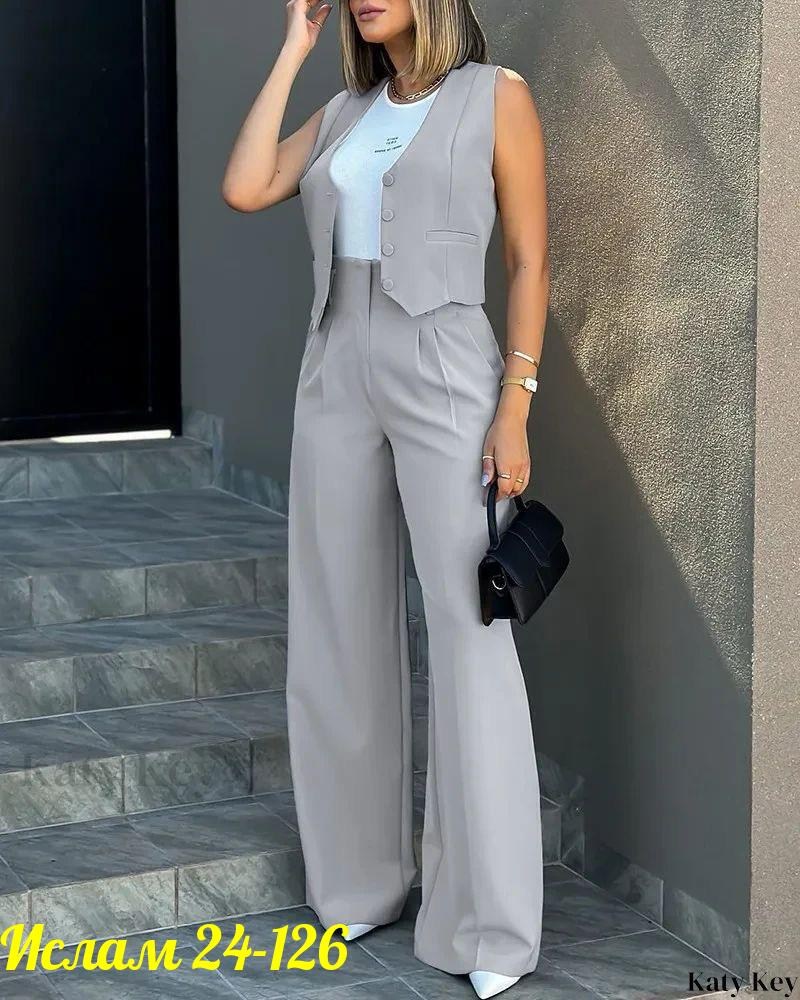 костюмы женские модные,костюм женский,женский брючный костюм,костюм с жилетом и брюками,женский костюм брюки