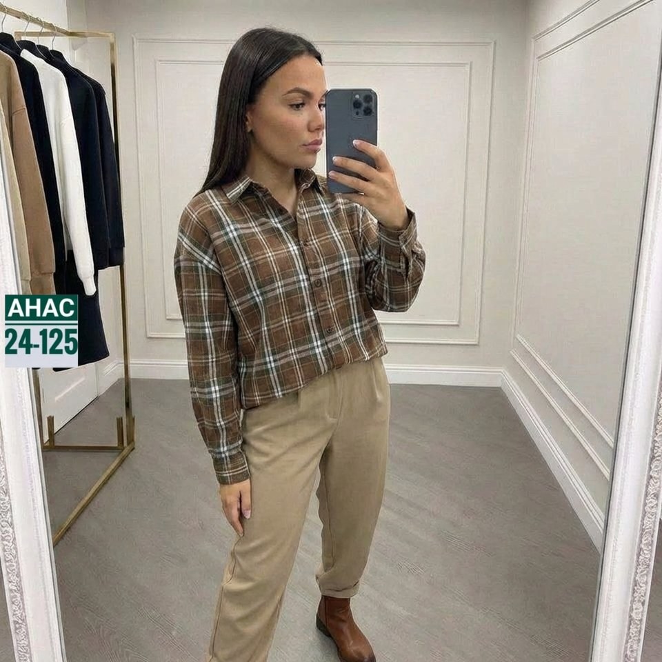 рубашка женская в клетку,женская рубашка оверсайз в клетку,рубашка женская в клетку happyfox,рубашка в клетку,рубашка в клетку с длинными рукавами