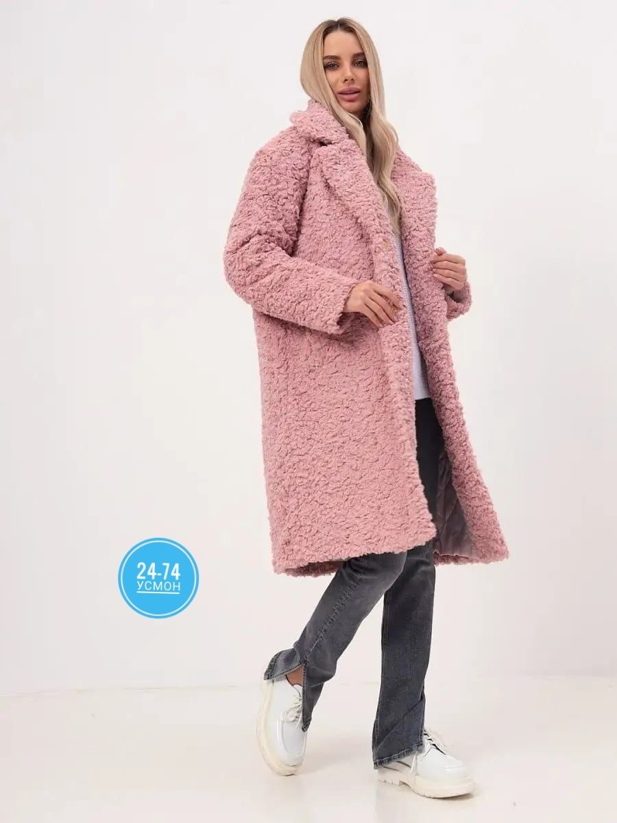 шуба lichi из экомеха,женская шуба,искусственная шуба из экомеха короткая под норку с поясом miura maison,длинная голубая шуба,шубка