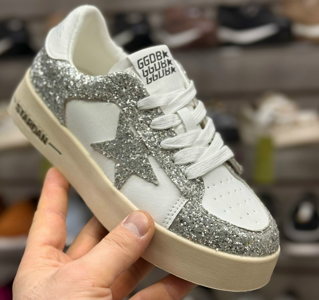 ,golden goose кеды hi star с блестками белый,golden goose кеды с блестками,golden goose кроссовки,кеды golden goose