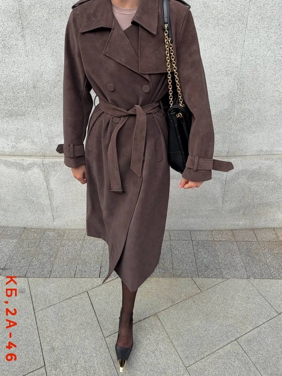 тренч замшевый длинный tinaria,плащ тренч,тренч пальто,тренч,замшевый тренч