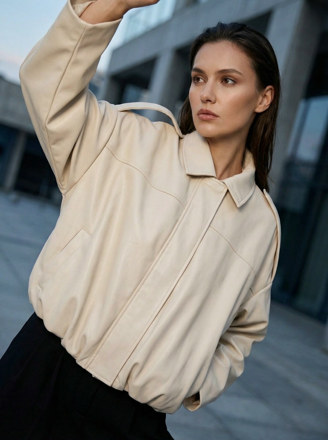 куртка замшевая бомбер оверсайз lancy,куртка бомбер,повседневная куртка,оверсайз куртка,куртка модная