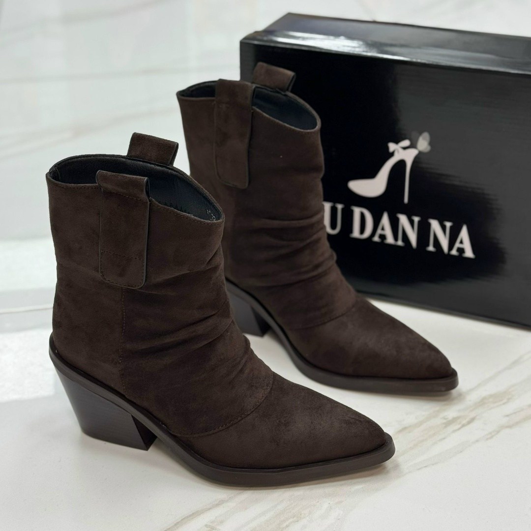 ,казаки замшевые эконика, женская,полусапоги,женские полусапоги