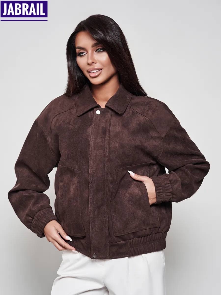 бомбер укороченный оверсайз замшевый куртка рабочего тренд saint shine,замшевая куртка бомбер осенняя оверсайз bliss luxury,женская куртка бомбер из эко замши коричневого цвета,куртка замшевая,куртка