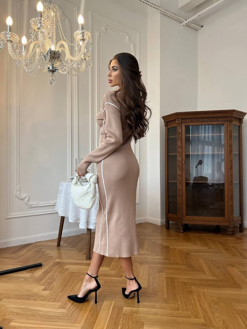 платье трикотажное женское,платье трикотажное лапша с воротником sila_style,платье трикотажное макси,трикотажное платье,женское платье лапша