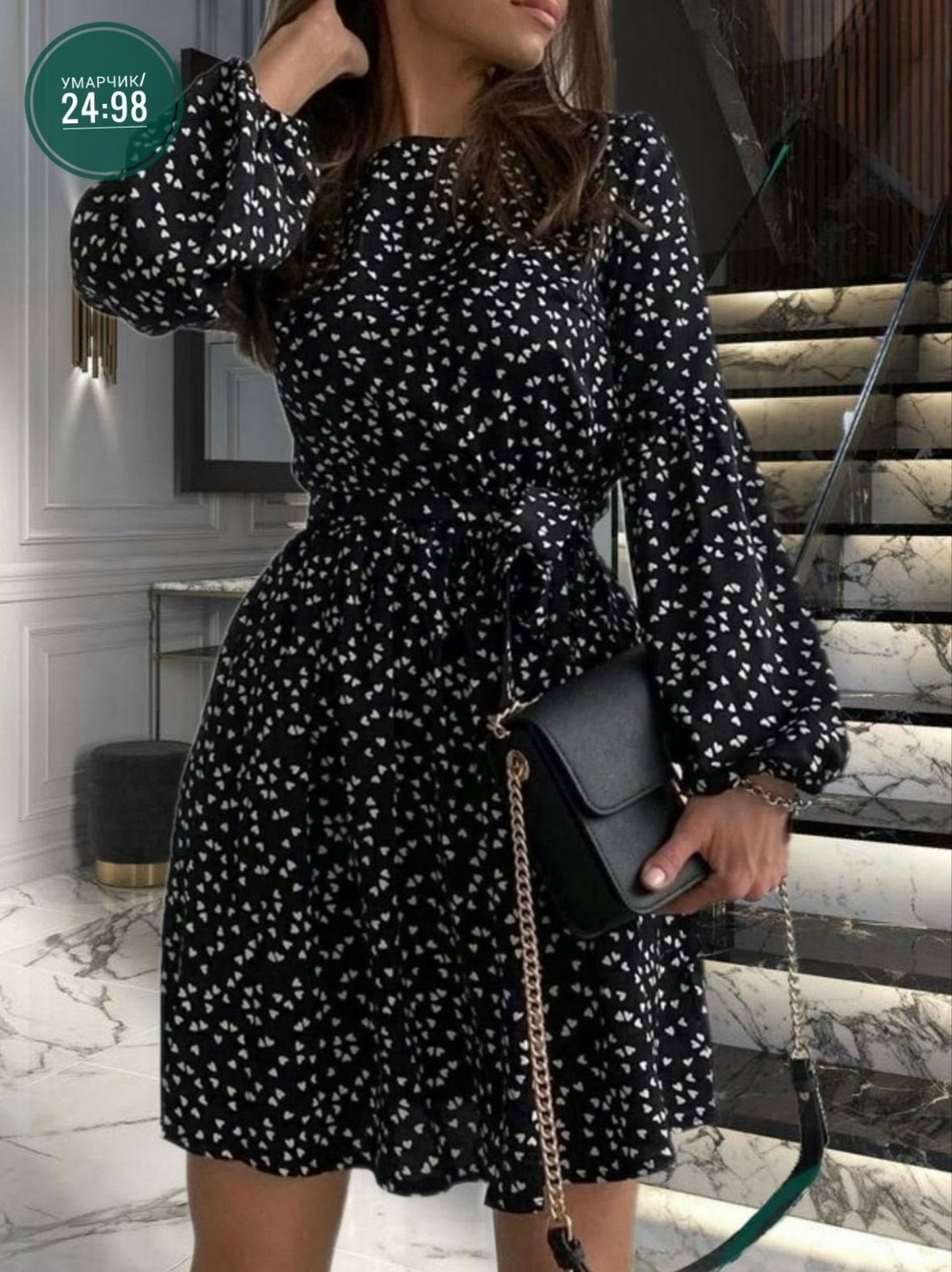 женское платье,,платье модное,платье в горошек,платье