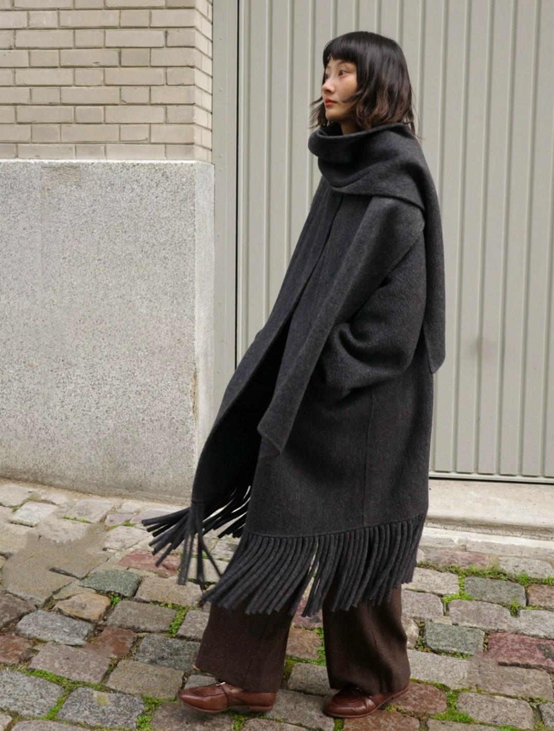 модное пальто,пальто зимняя,пальто оверсайз,пальто с шарфом,пальто шерстяная