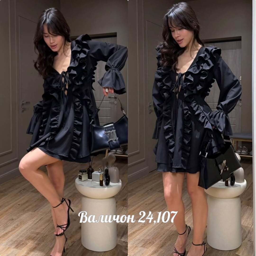 платья мини,платье,платье с рюшами,платье с воланами,платье с оборками