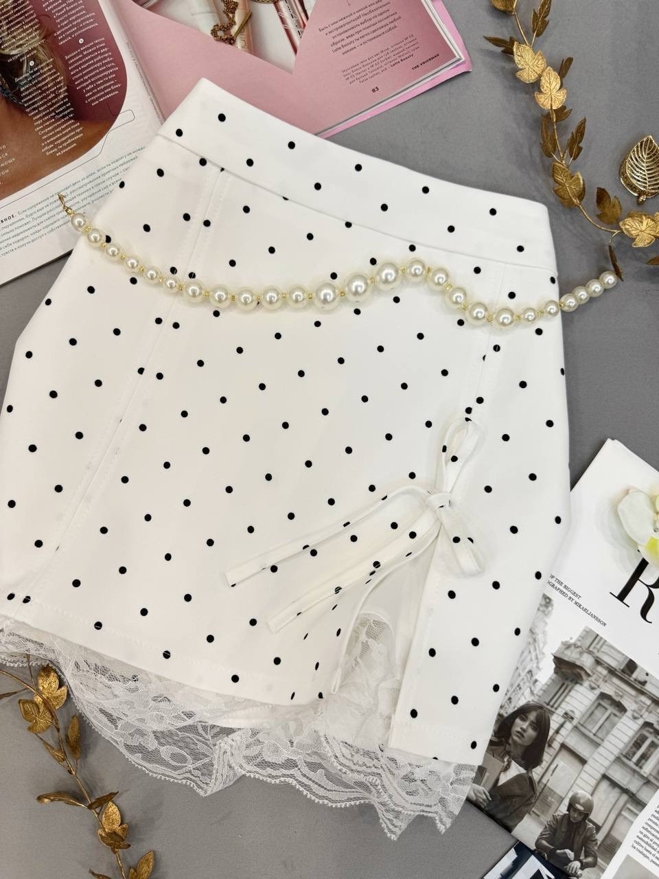 юбка в горошек,юбка в корейском стиле,юбка мини,юбка,юбка женская