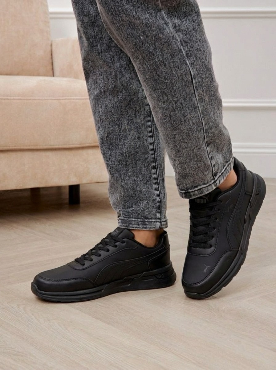 кроссовки мужские puma st runner v4 l puma black/shadow gray,кроссовки пума мужские демисезонные,кроссовки puma черный,кроссовки puma,кроссовки st runner v3 l 384855 puma черный