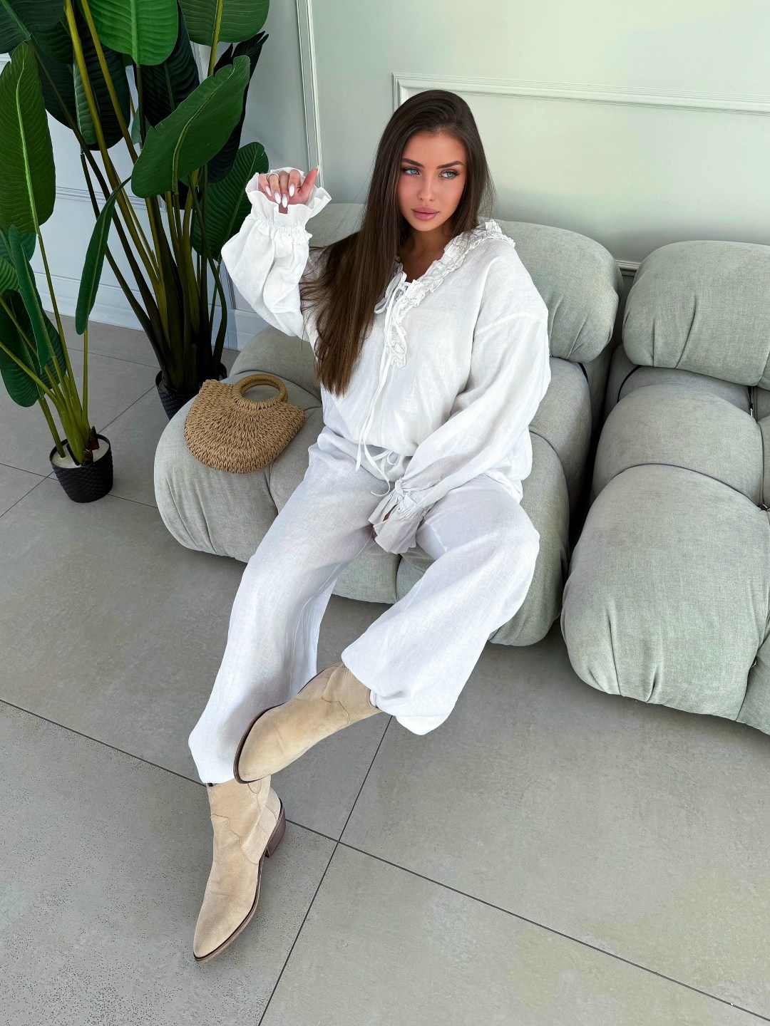 костюм белый,женский костюм,белый костюм женский,пижама для женщин,льняные костюмы