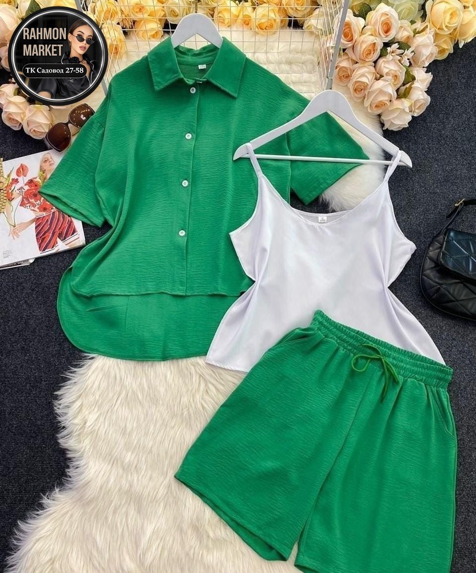 костюм тройка женский летний с шортами,костюм летний женский,костюм двойка женский с шортами,костюм летний тройка с шортами,костюм женский
