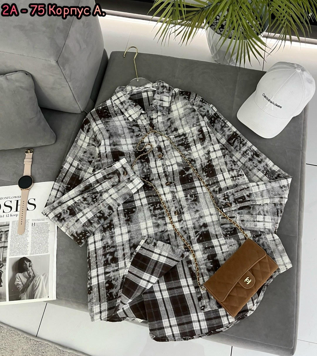 рубашка в клетку от miu miu,женская рубашка в клетку,рубашка в клетку,теплая рубашка в клетку оверсайз,женская рубашка