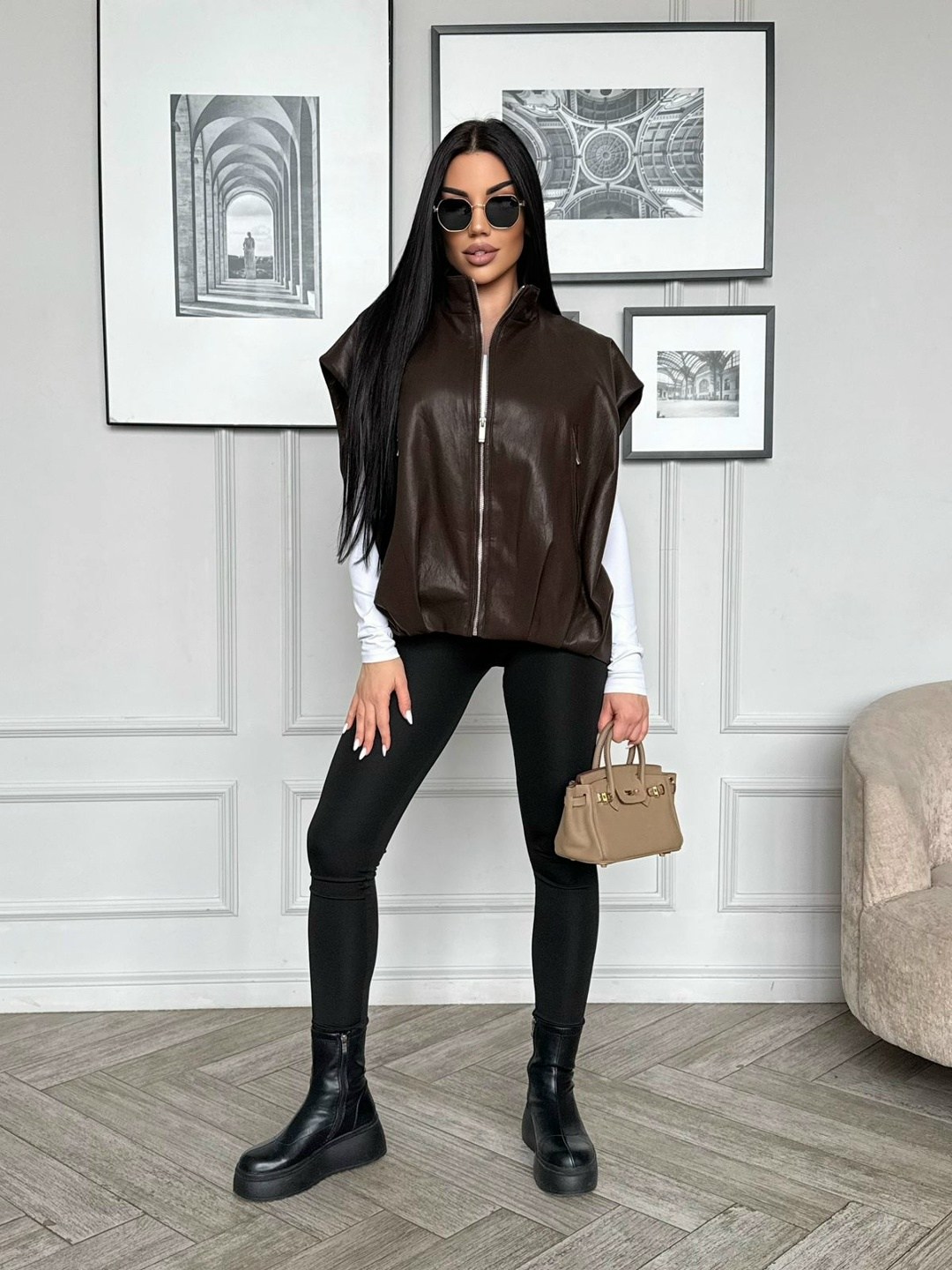 кожаная куртка,кожаный жилет,комбинированная куртка,куртки из экокожи,стильные куртки