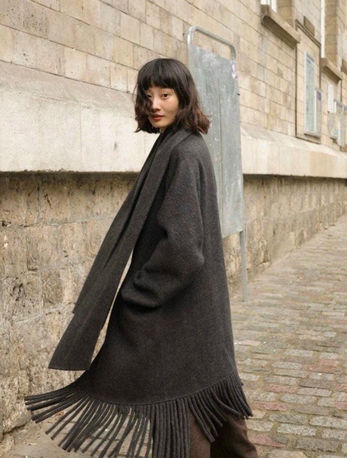 модное пальто,пальто зимняя,пальто оверсайз,пальто с шарфом,пальто шерстяная