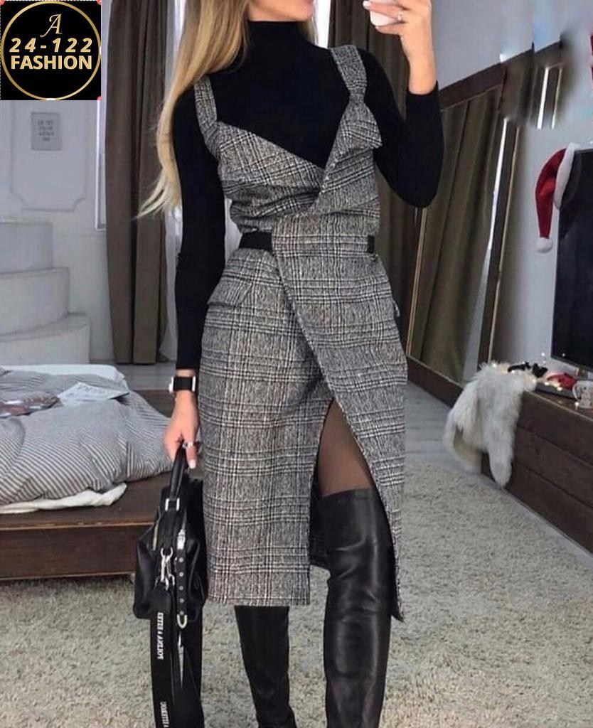 cарафан из твида,платье офисный стиль,твидовый сарафан,сарафан теплый,сарафан