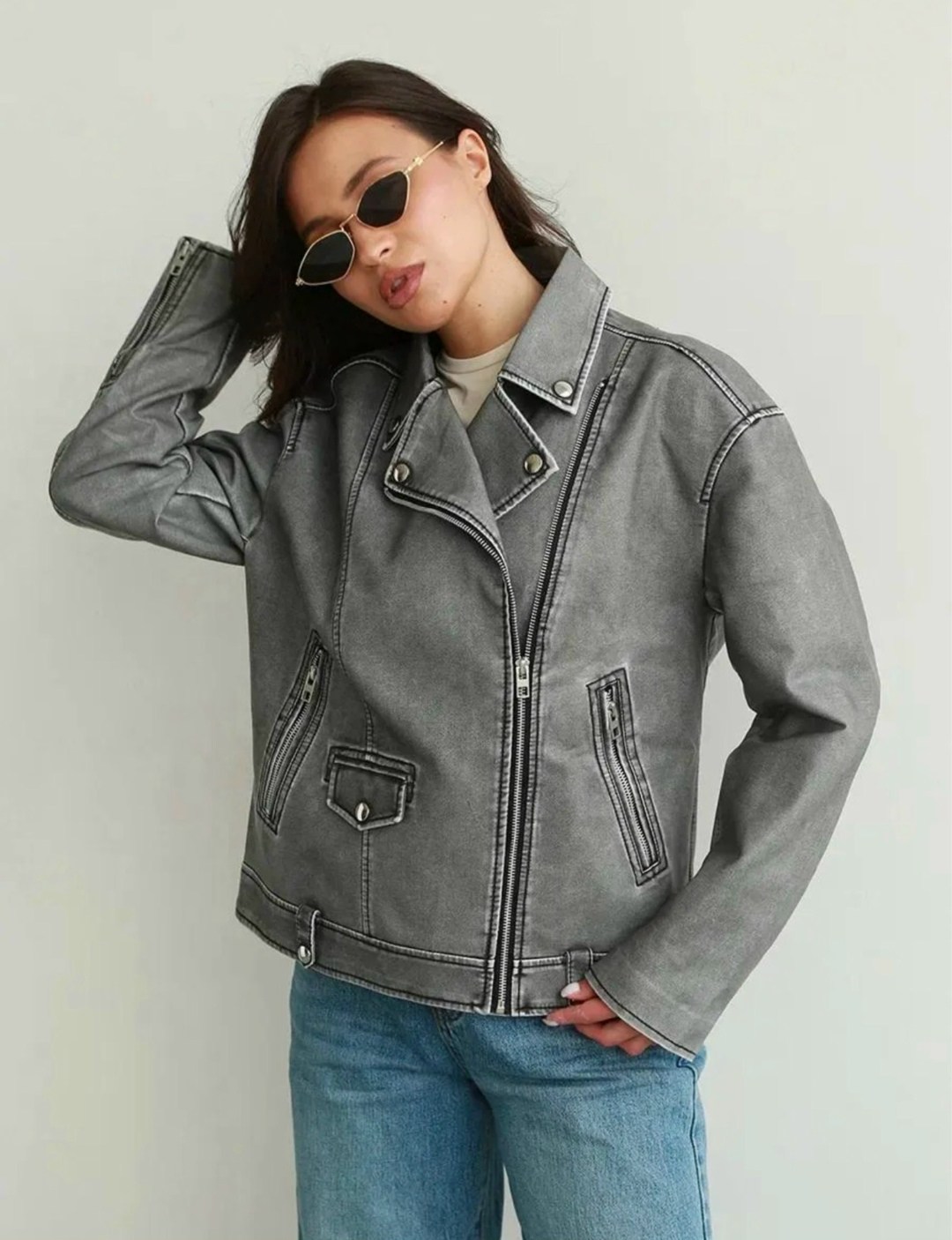 косуха женская куртка кожаная oversize,косуха винтажная куртка кожаная oversize серая monyken,косуха кожаная серая винтажная куртка оверсайз mony,косуха серая винтажная куртка кожаная оверсайз aftfbas