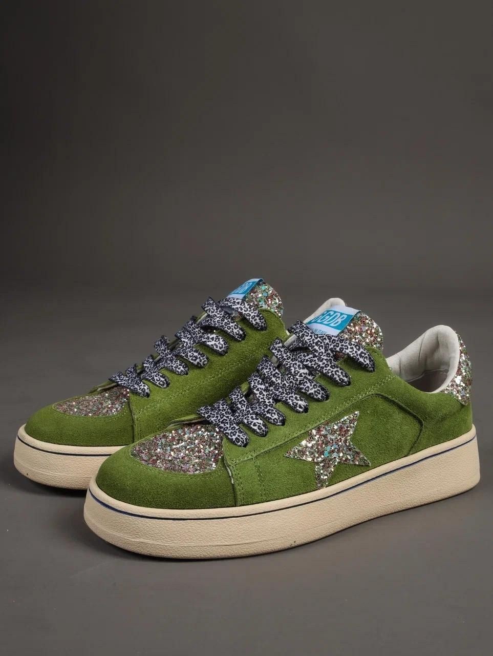 кроссовки golden goose с пайетками на платформе,,кроссовки golden goose,кеды golden goose,golden goose кеды glitter