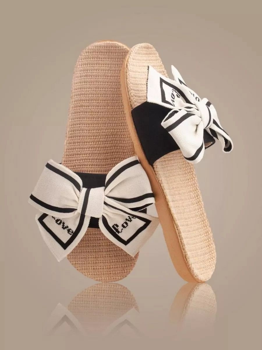 тапочки женские,тапочки с бантом,женские домашние тапочки,шлепанцы женские,тапочки женские летние