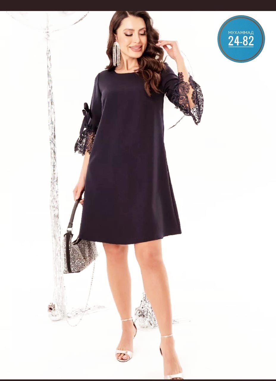 платье женское праздничное,платье праздничное с кужевом,платье "клаудия" (блю) п4107,платье праздничное с кружевом твое,платье лайт за 59 руб