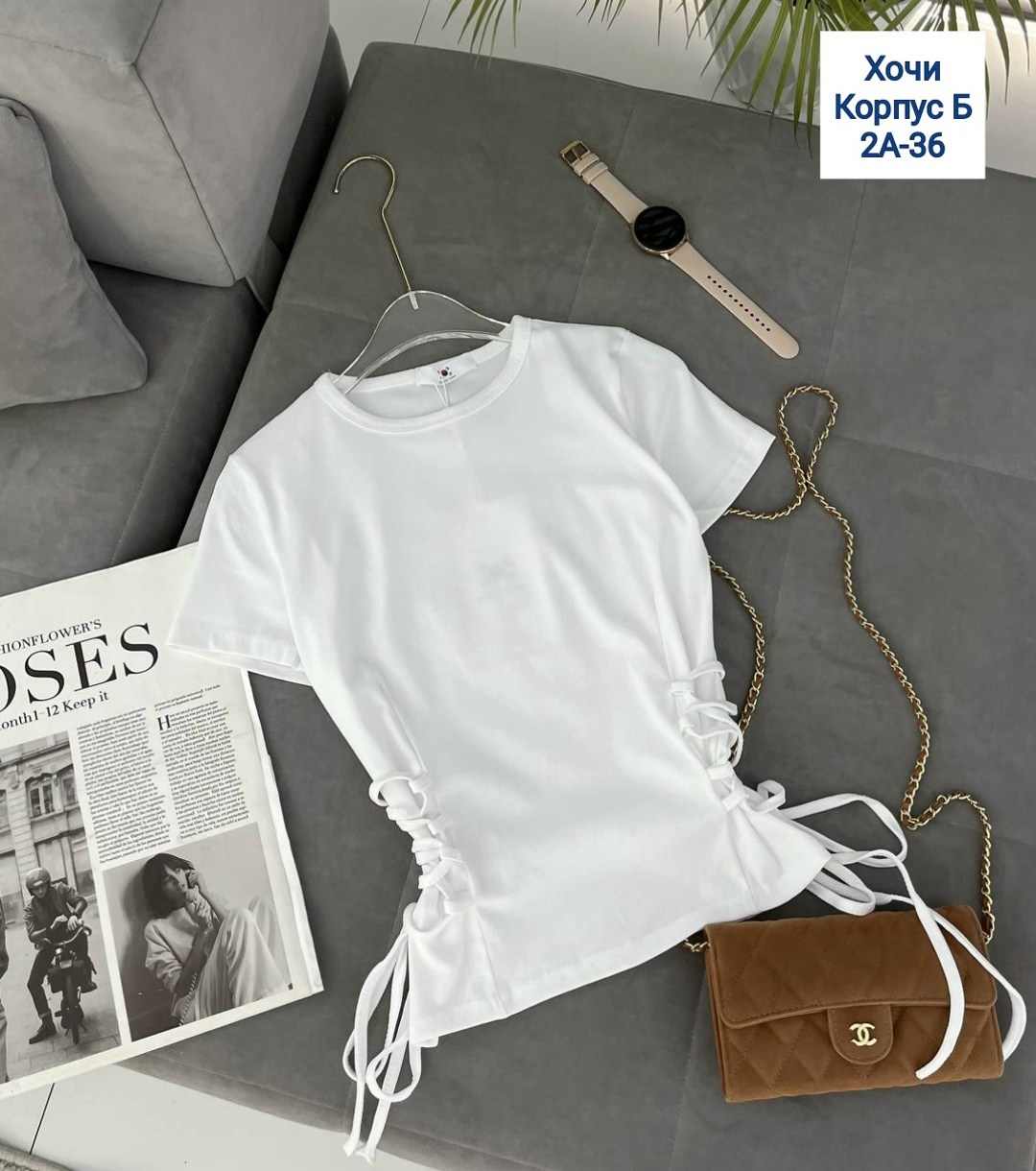 футболки белые,футболки модные,футболка с завязками,майка с завязками,футболка женская с