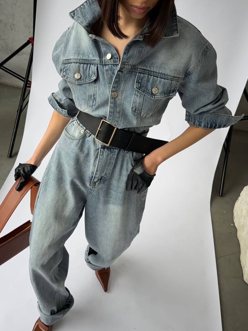 джинсовый женский комбинезон,джинсовый комбинезон,джинсовый комбез,комбинезон джинс,джинсовый комбинезон турция оверсайз couture brand