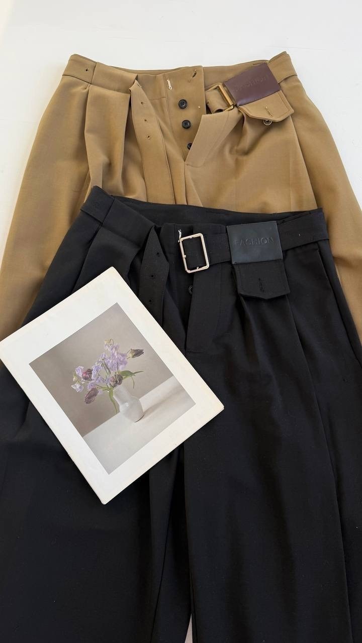 брюки с поясом,женские брюки,модные брюки,широкие брюки,брюки с высокой талией