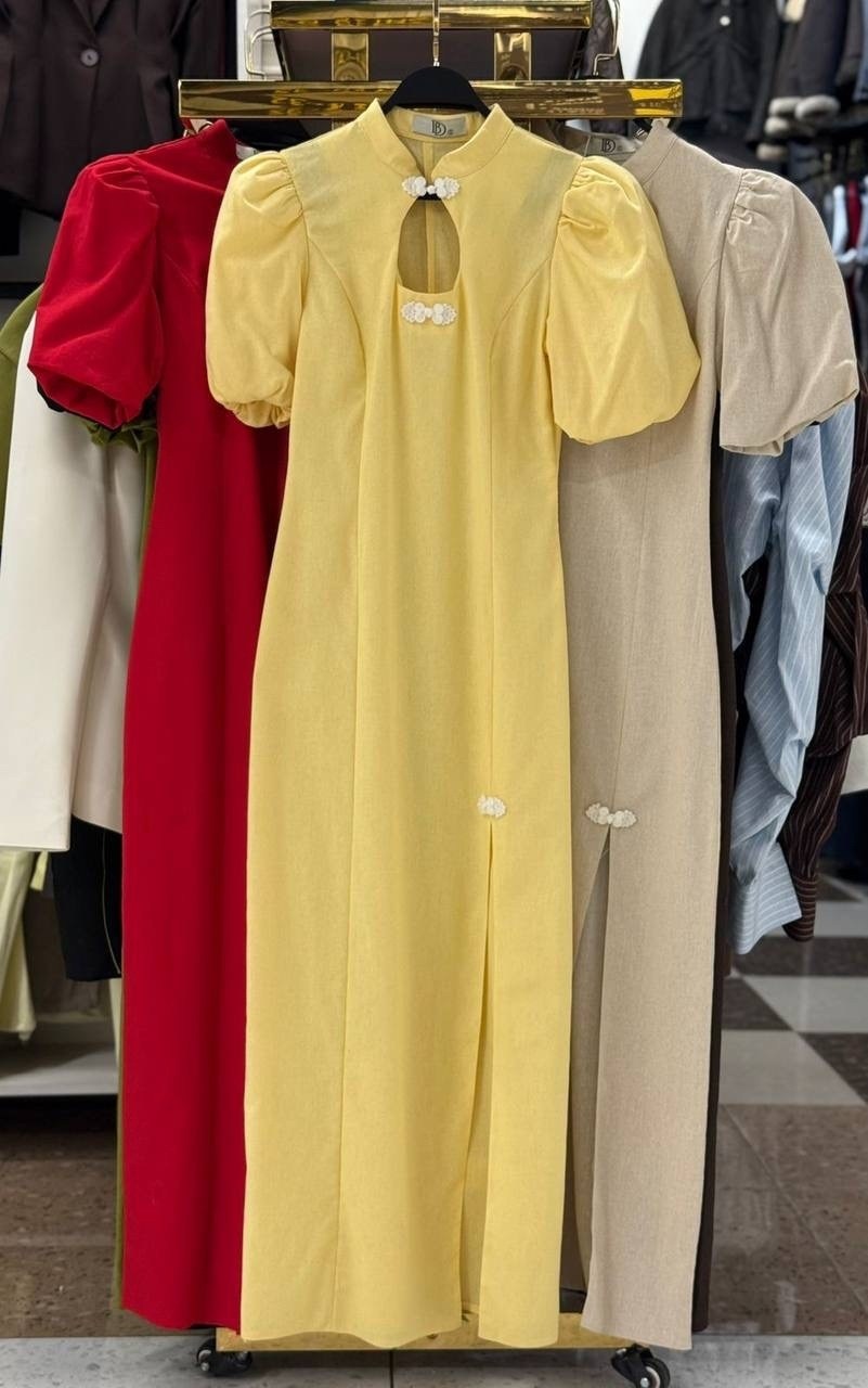 платье в китайском стиле,приталенное платье,платье китайское,платье ципао,традиционное китайское платье