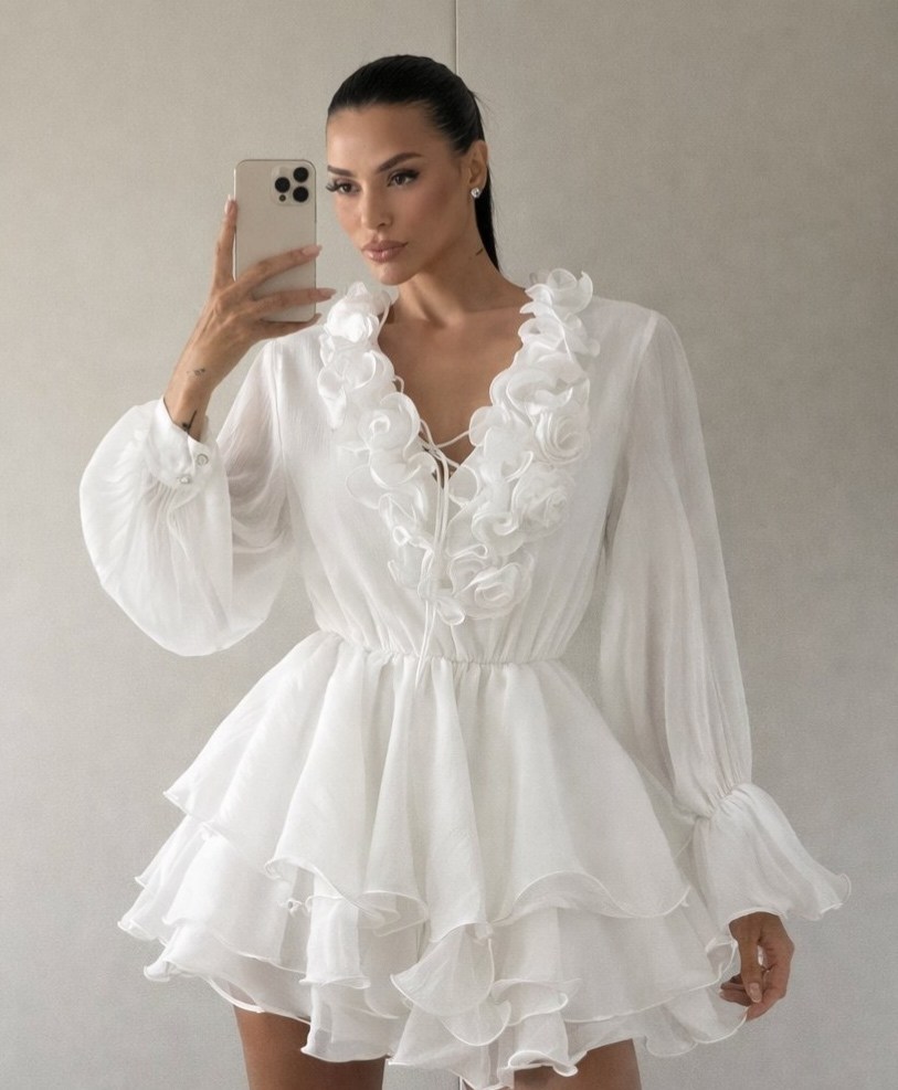 платье с рюшами,платье,платье летнее,платье с оборками,женское платье