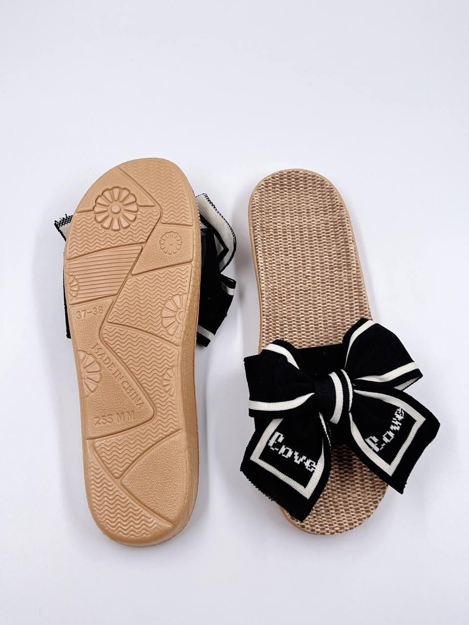 шлепанцы женские,тапочки женские летние,шлепки с бантиком,шлепанцы с бантом,тапочки с бантом