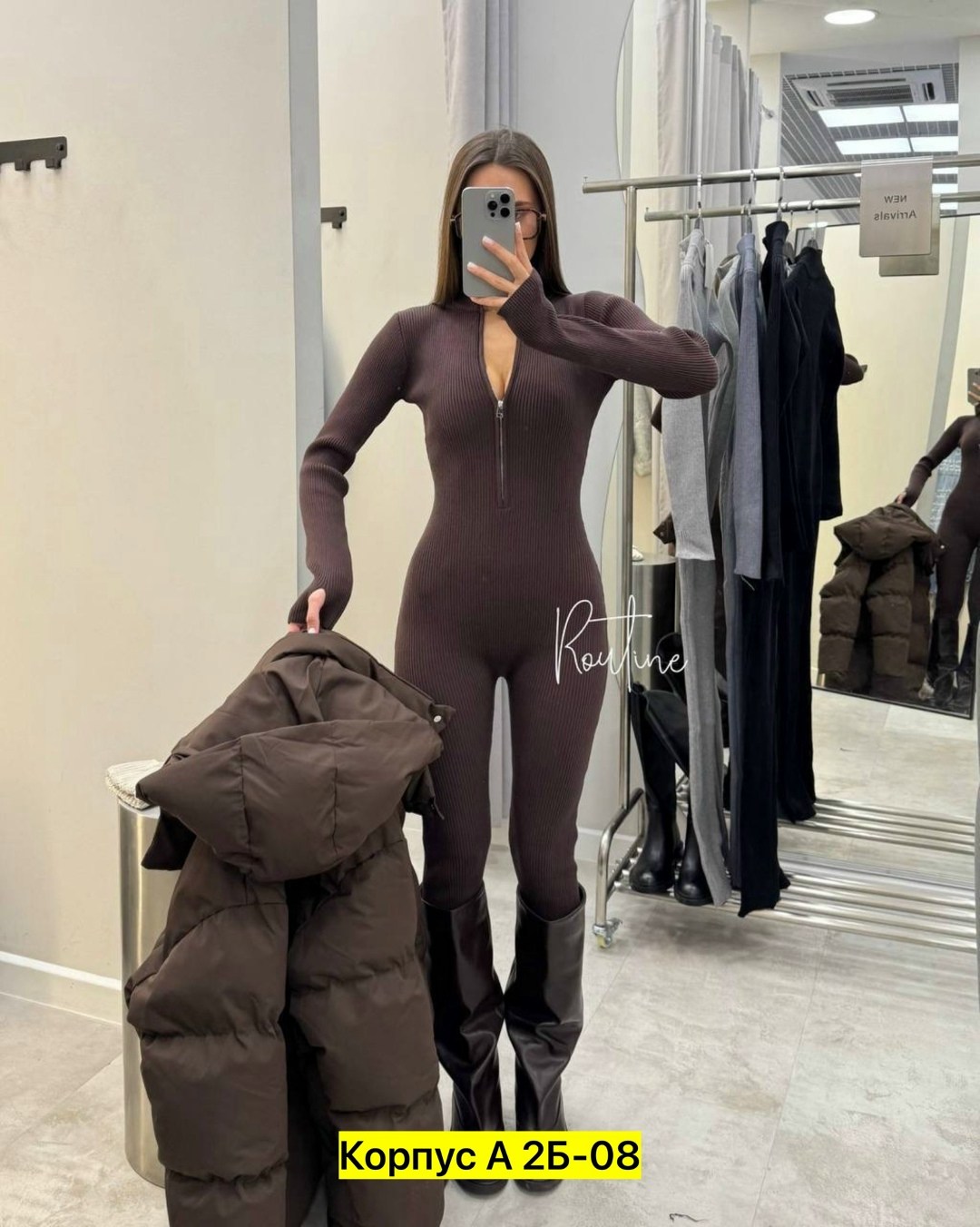 комбинезон женский,комбинезон стильный,комбинезон,женский спортивный комбинезон на молнии,женский однотонный облегающий комбинезон на молнии с круглым вырезом и длинными рукавами