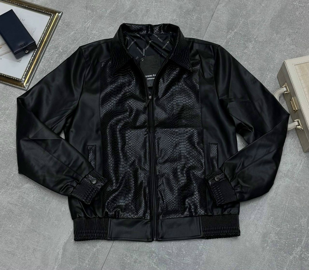 кожаная куртка stefano ricci,кожаная куртка stefano ricci имитация кроко,куртка кожаная мужская,кожаная куртка,куртка бомбер