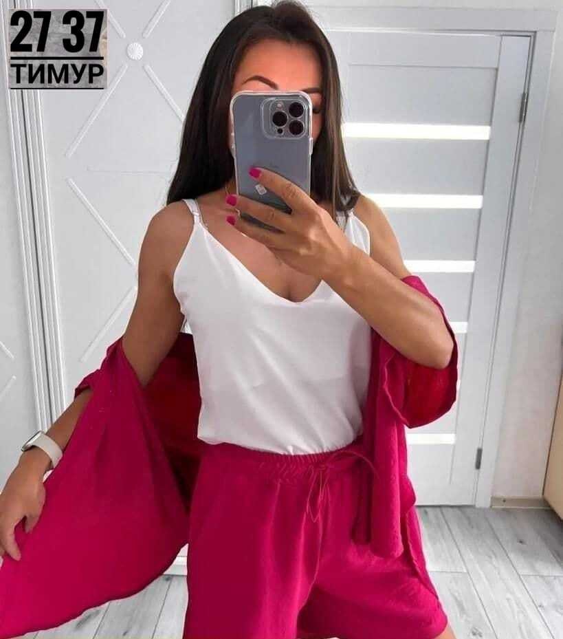 костюм тройка женский летний с шортами,костюм летний женский,костюм двойка женский с шортами,костюм женский,костюм летний тройка с шортами