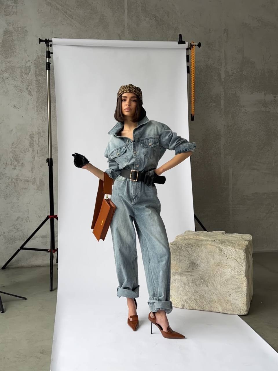 джинсовый женский комбинезон,джинсовый комбинезон,джинсовый комбез,комбинезон джинс,джинсовый комбинезон турция оверсайз couture brand