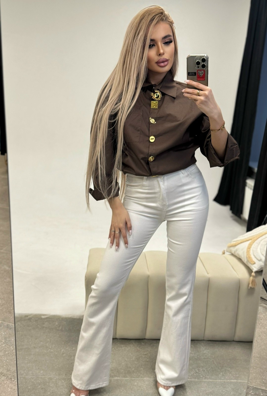 рубашка хлопковая шоколадного оттенка,рубашка шоколадного цвета,рубашка блузка,шоколадная рубашка женская,женская блузка